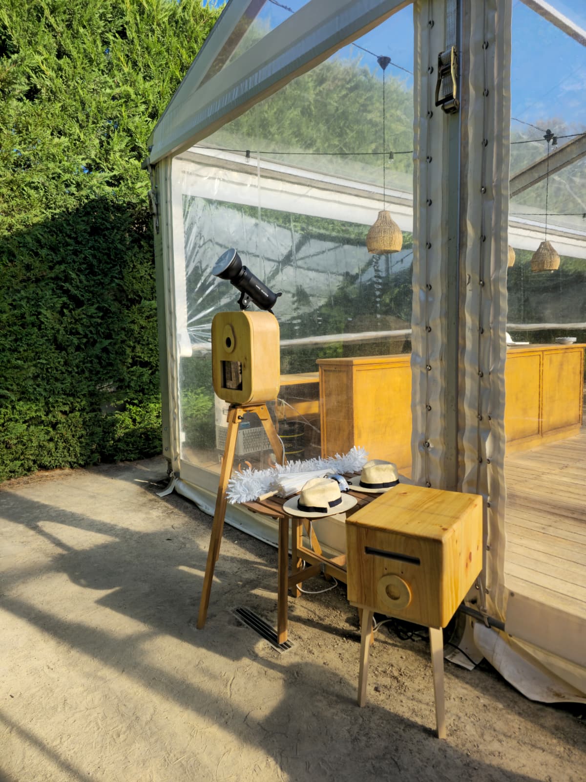 Madeirinha photobooth at outdoor event